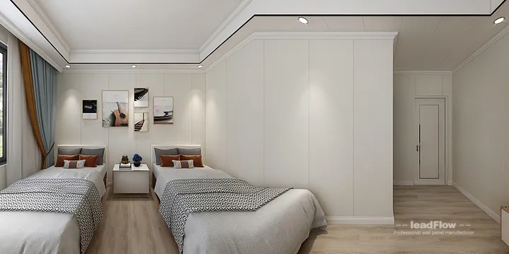 WPC Cladding Transformation: Hangzhou Apartment with Secondary Bedroom Walls in Hangzhou, China - photo 19
