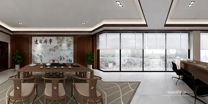 WPC Wall Panel Project: Hangzhou Commercial Space with Office in Hangzhou, China - photo 2