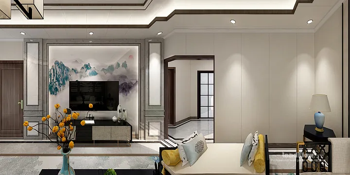 Hangzhou Apartment Renovation with WPC Cladding | Living Room Idea in Hangzhou, China - photo 12