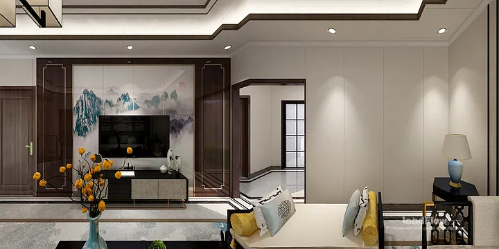 Hangzhou Apartment Renovation with WPC Cladding | Living Room Idea in Hangzhou, China - photo 13