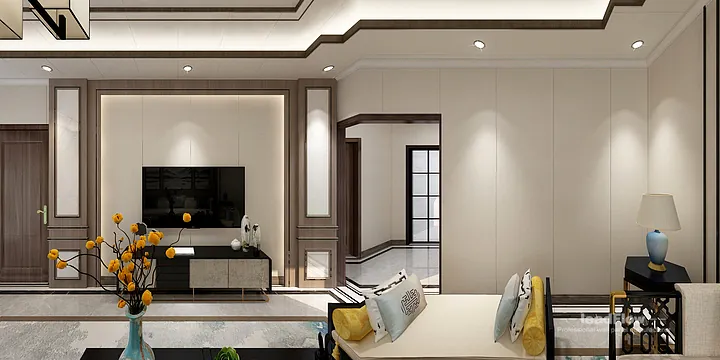 Hangzhou Apartment Renovation with WPC Cladding | Living Room Idea in Hangzhou, China - photo 15