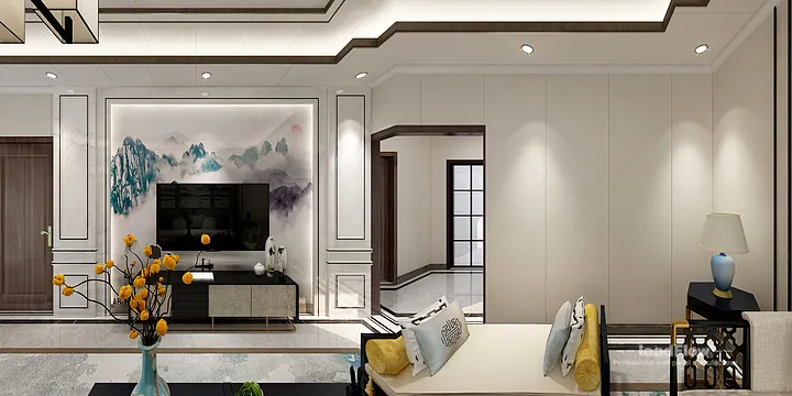 Hangzhou Apartment Renovation with WPC Cladding | Living Room Idea in Hangzhou, China - photo 16