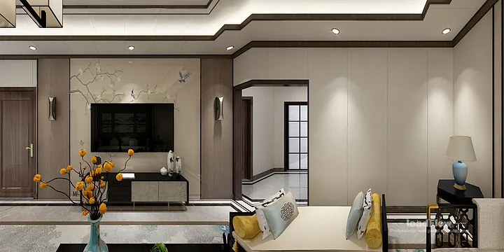 Hangzhou Apartment Renovation with WPC Cladding | Living Room Idea in Hangzhou, China - photo 3
