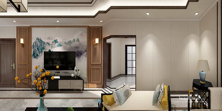 Hangzhou Apartment Renovation with WPC Cladding | Living Room Idea in Hangzhou, China - photo 4