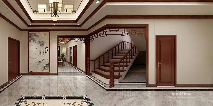 WPC Wall Cladding Apartment Design in Hangzhou | New Chinese Oriental Interior in Hangzhou, China - photo 2