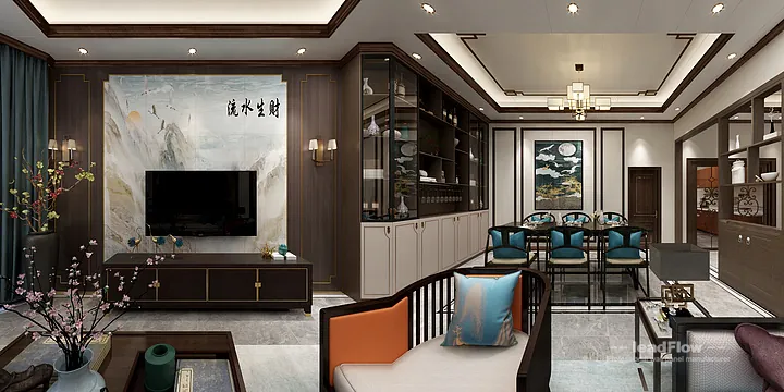 Premium WPC Cladding for Hangzhou Apartment &mdash; New Chinese Oriental Finish in Hangzhou, China