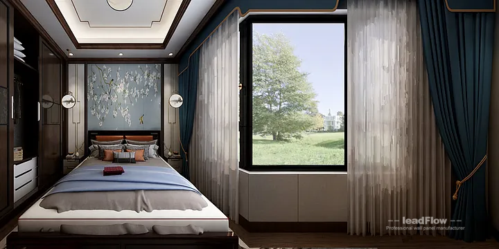 Premium WPC Cladding for Hangzhou Apartment &mdash; New Chinese Oriental Finish in Hangzhou, China - photo 2