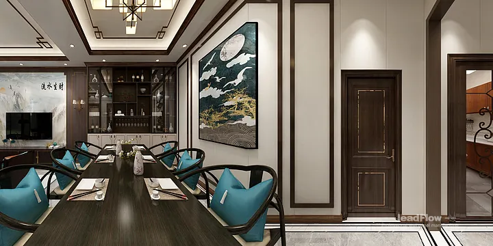 Premium WPC Cladding for Hangzhou Apartment &mdash; New Chinese Oriental Finish in Hangzhou, China - photo 9