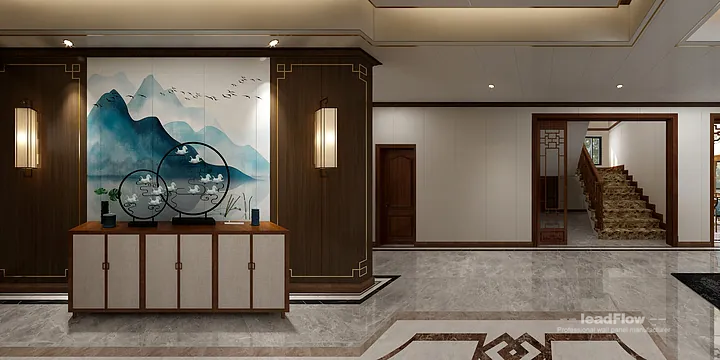 Hangzhou Villa Makeover with WPC Wall Panel | New Chinese Oriental Wood Grain in Hangzhou, China - photo 15