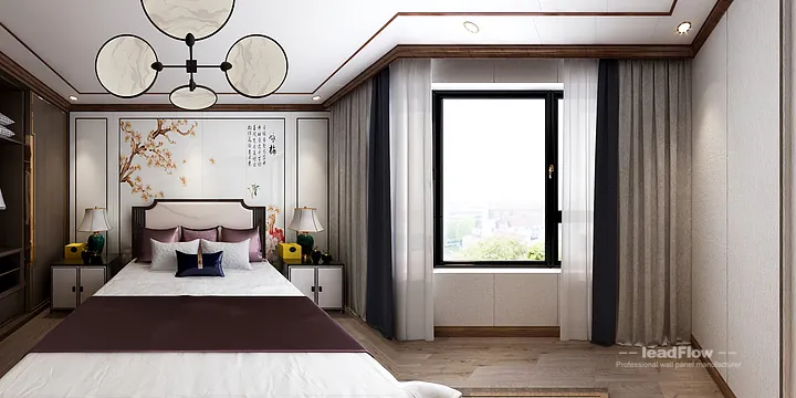 Hangzhou Villa Makeover with WPC Wall Panel | New Chinese Oriental Wood Grain in Hangzhou, China - photo 17