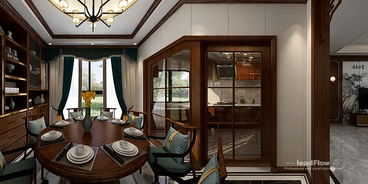 Hangzhou Villa Makeover with WPC Wall Panel | New Chinese Oriental Wood Grain in Hangzhou, China - photo 3