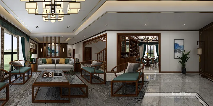 Hangzhou Villa Makeover with WPC Wall Panel | New Chinese Oriental Wood Grain in Hangzhou, China - photo 5