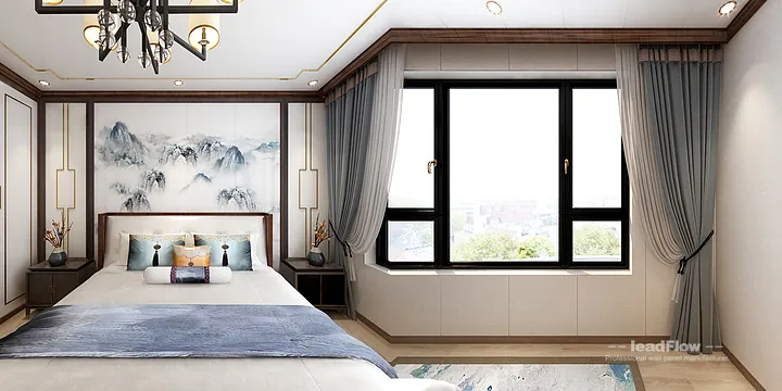 Hangzhou Villa Makeover with WPC Wall Panel | New Chinese Oriental Wood Grain in Hangzhou, China - photo 9