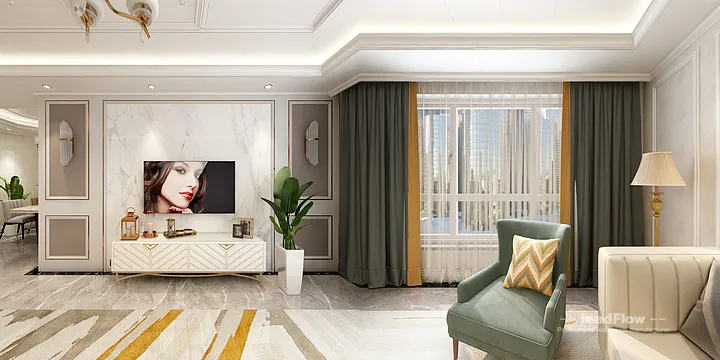 Modern Apartment Interior in Hangzhou using WPC Wall Cladding in Hangzhou, China - photo 5