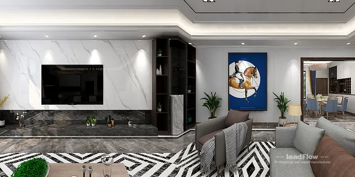 WPC Cladding Villa Case Study in Hangzhou | Light Luxury Living Room in Hangzhou, China - photo 10
