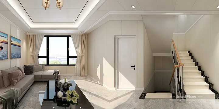 WPC Cladding Villa Case Study in Hangzhou | Light Luxury Living Room in Hangzhou, China - photo 11