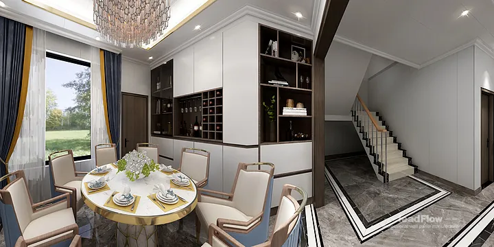 WPC Cladding Villa Case Study in Hangzhou | Light Luxury Living Room in Hangzhou, China - photo 12