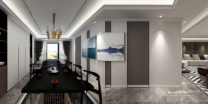 WPC Wall Panel Apartment Inspiration in Hangzhou &mdash; Modern Design in Hangzhou, China - photo 2