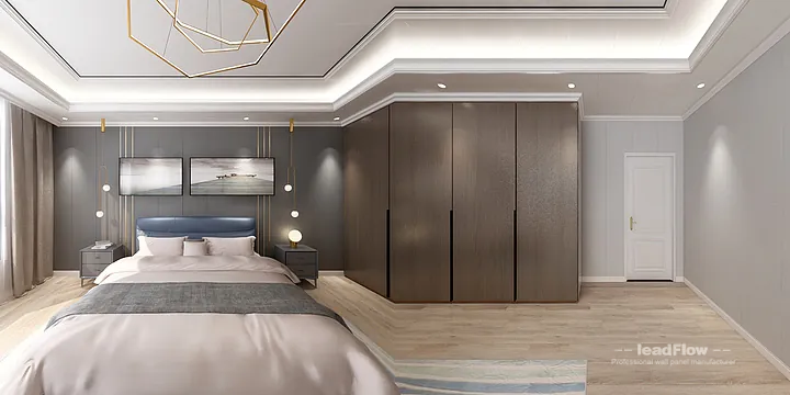 WPC Interior Panel Ideas for Nanchang Interior Project | bedroom4 Design in Donghu District, Nanchang, China - photo 3
