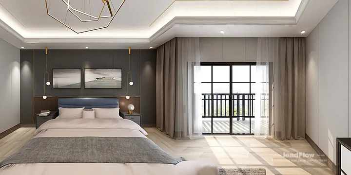 WPC Interior Panel Project: Nanchang Villa with Dining Room in Donghu District, Nanchang, China - photo 2
