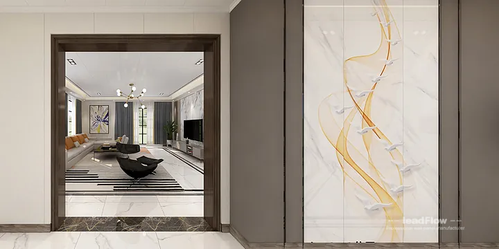WPC Interior Panel Project: Nanchang Villa with Dining Room in Donghu District, Nanchang, China - photo 5