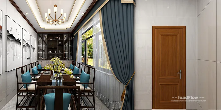 Zheng's Hangzhou Villa with WPC Wall Panel &mdash; New Chinese Oriental in Hangzhou, China - photo 3