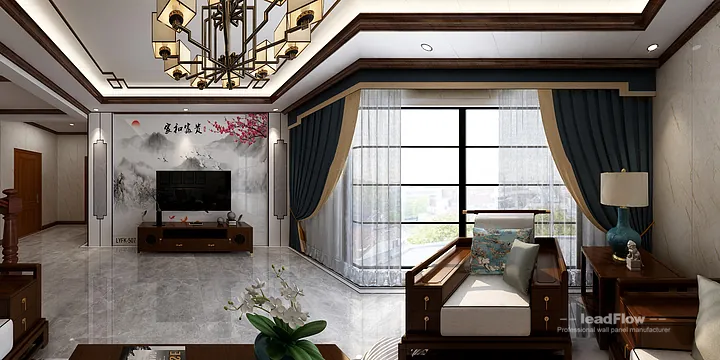 Zheng's Hangzhou Villa with WPC Wall Panel &mdash; New Chinese Oriental in Hangzhou, China - photo 7