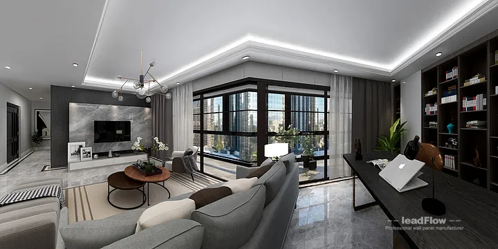 Modern Apartment in Hangzhou Featuring WPC Wall Cladding in Hangzhou, China