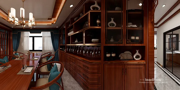 WPC Wall Cladding Project: Hangzhou Apartment with Living-Dining Room in Hangzhou, China - photo 10