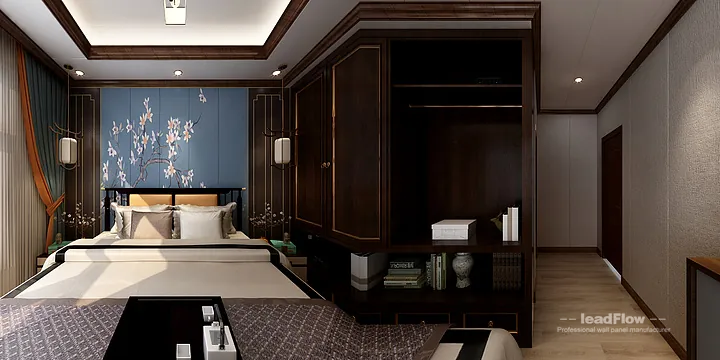 Custom WPC Wall Panel for Hangzhou Interior Project | Chinese Oriental Layout in Hangzhou, China
