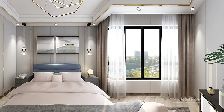 Hangzhou Apartment with WPC Cladding &mdash; Secondary Bedroom Feature in Hangzhou, China - photo 10