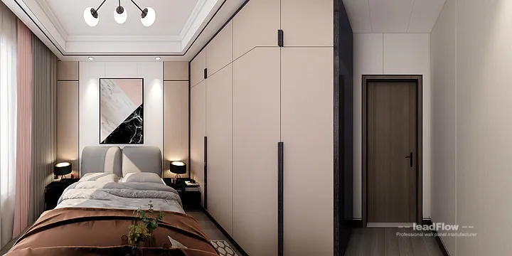 Hangzhou Apartment with WPC Cladding &mdash; Secondary Bedroom Feature in Hangzhou, China - photo 2