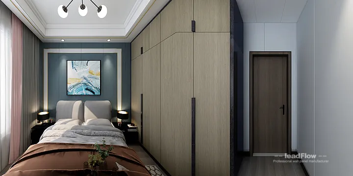 Hangzhou Apartment with WPC Cladding &mdash; Secondary Bedroom Feature in Hangzhou, China - photo 22