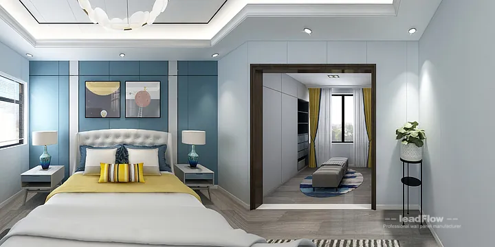 Hangzhou Apartment with WPC Cladding &mdash; Secondary Bedroom Feature in Hangzhou, China - photo 3