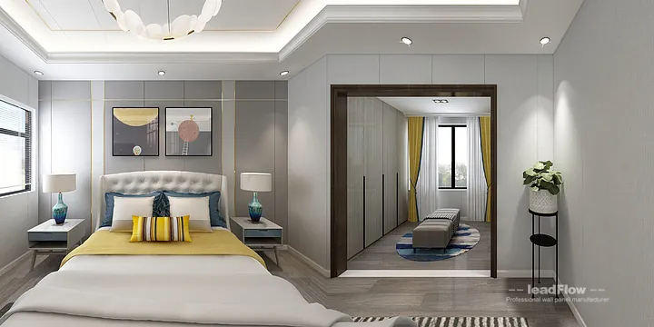 Hangzhou Apartment with WPC Cladding &mdash; Secondary Bedroom Feature in Hangzhou, China - photo 8