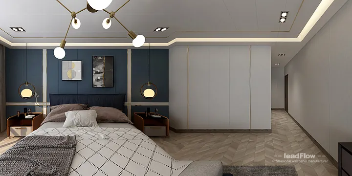 Hangzhou Apartment with WPC Cladding &mdash; Secondary Bedroom Feature in Hangzhou, China - photo 9